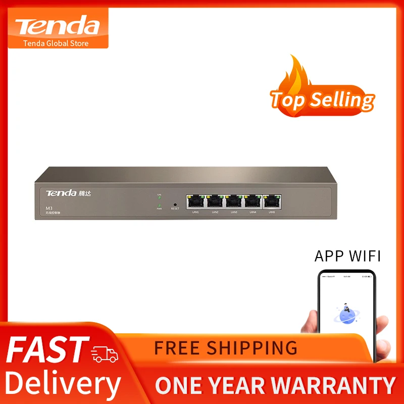 Tenda M3 5 портовый Гигабитный беспроводной контроллер AP AC автоматически