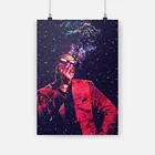Плакат WEEKND с деревянной рамкой, Картина на холсте, настенный художественный декор, декор для гостиной, спальни, кабинета, домашний декор с рамкой, принты