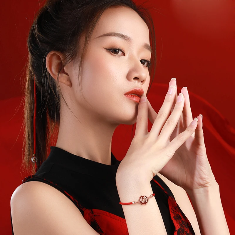 Браслет ручной работы с двумя храбрыми бусинами для мужчин и женщин ювелирные