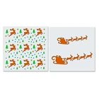 2X Рождественский олень фотография шаблон лазерная вырезка для DIY Фотография открытка детский подарок многоразовый