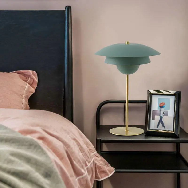 Классическая настольная лампа теплый белый цвет для гостиной белый/зеленый