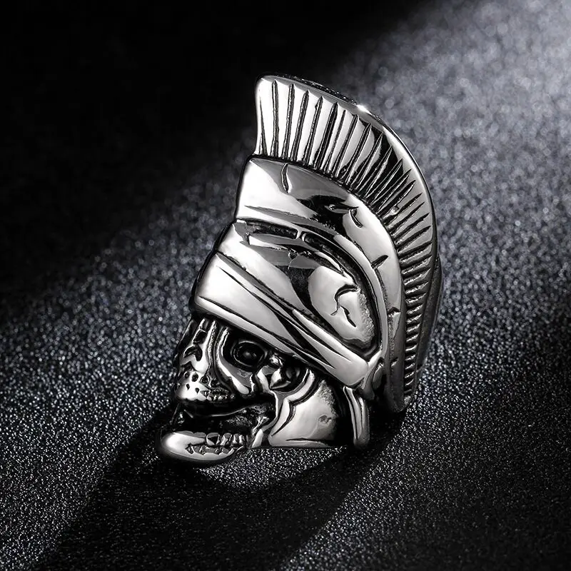 Кольцо мужское в стиле панк из нержавеющей стали с пиратским покрытием - купить