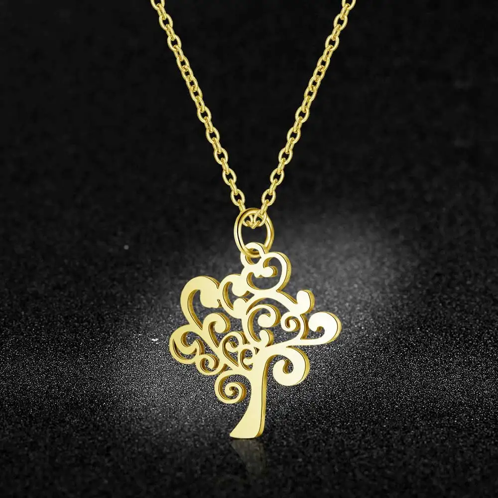 AAAAA качественное ожерелье из нержавеющей стали 100% с подвеской Жизни дерева для