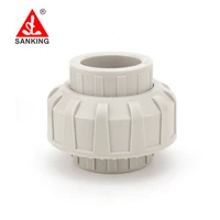 sanking 20 63mm pph union pipe fitting quick union coupling union tube fitting for treatment of pure water and wastewater