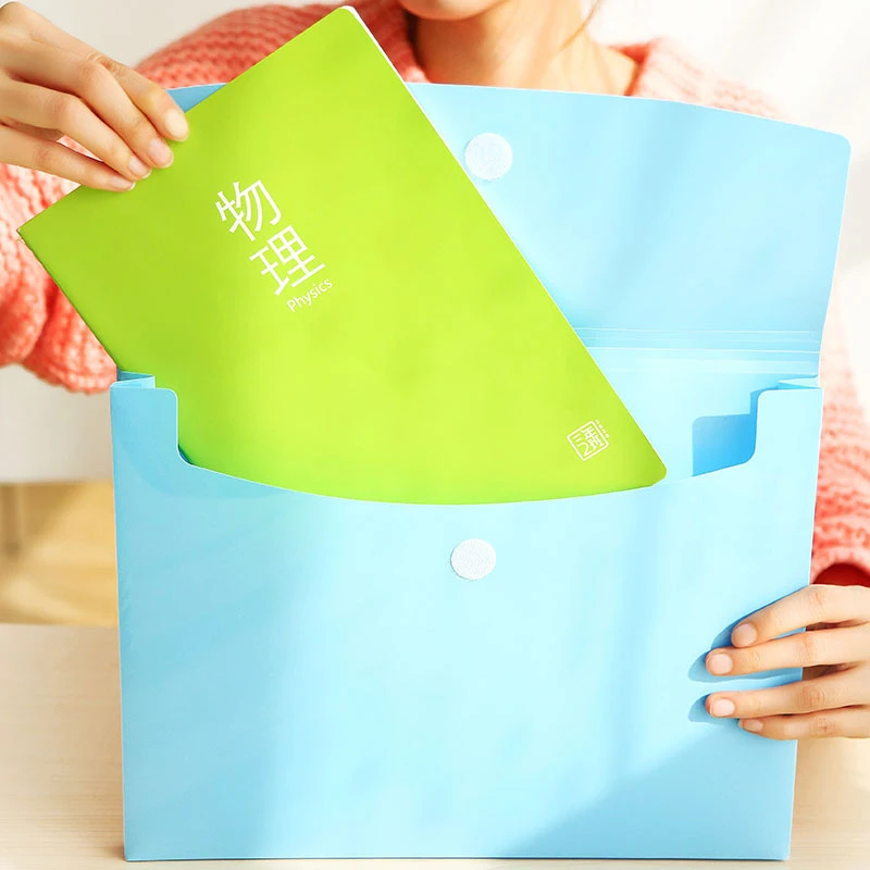 DL Оптовые корейские канцелярские товары папка конфетных цветов с смайликом А4