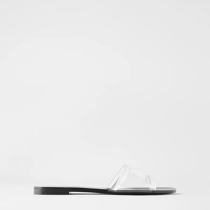 

New Summer Women Slippers Girls Rome Slides Woman Outside Shoes Ladies PVC Flats Female Black Brand Slides Casual Mules 2020