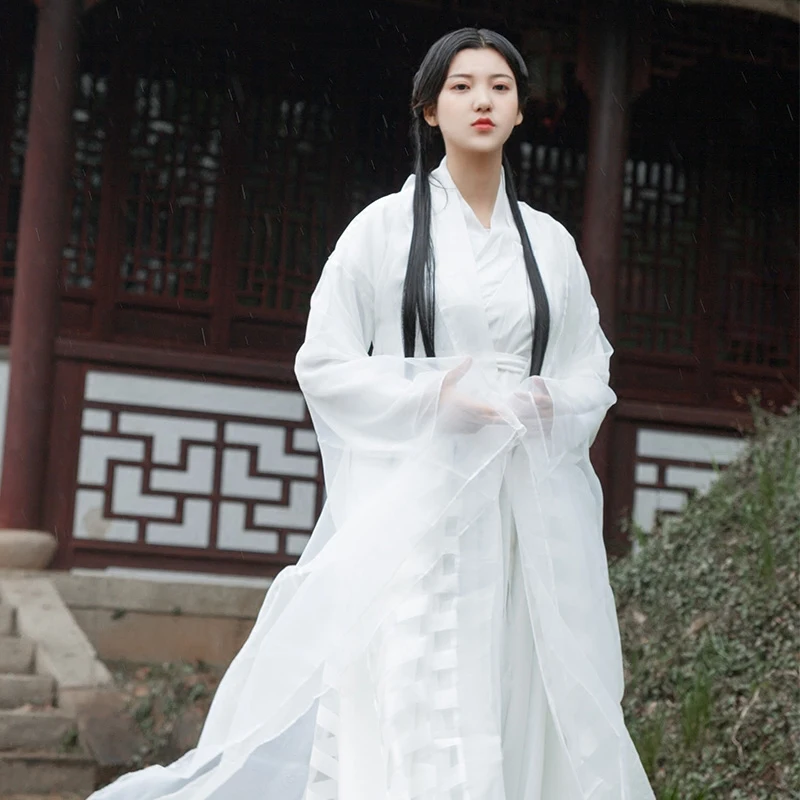 Традиционный китайский национальный костюм COS Древний женский театральный hanfu