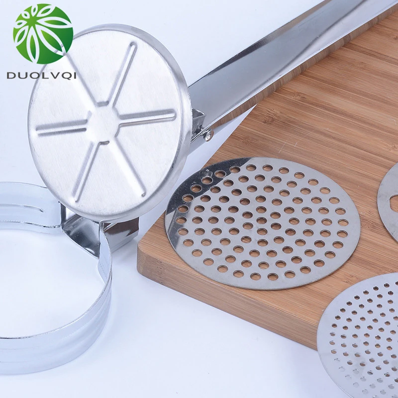 Duolvqi нержавеющая Картофелемялка и Рисер ручная соковыжималка пресс картофель детская пищевая добавка машина кухонные инструменты