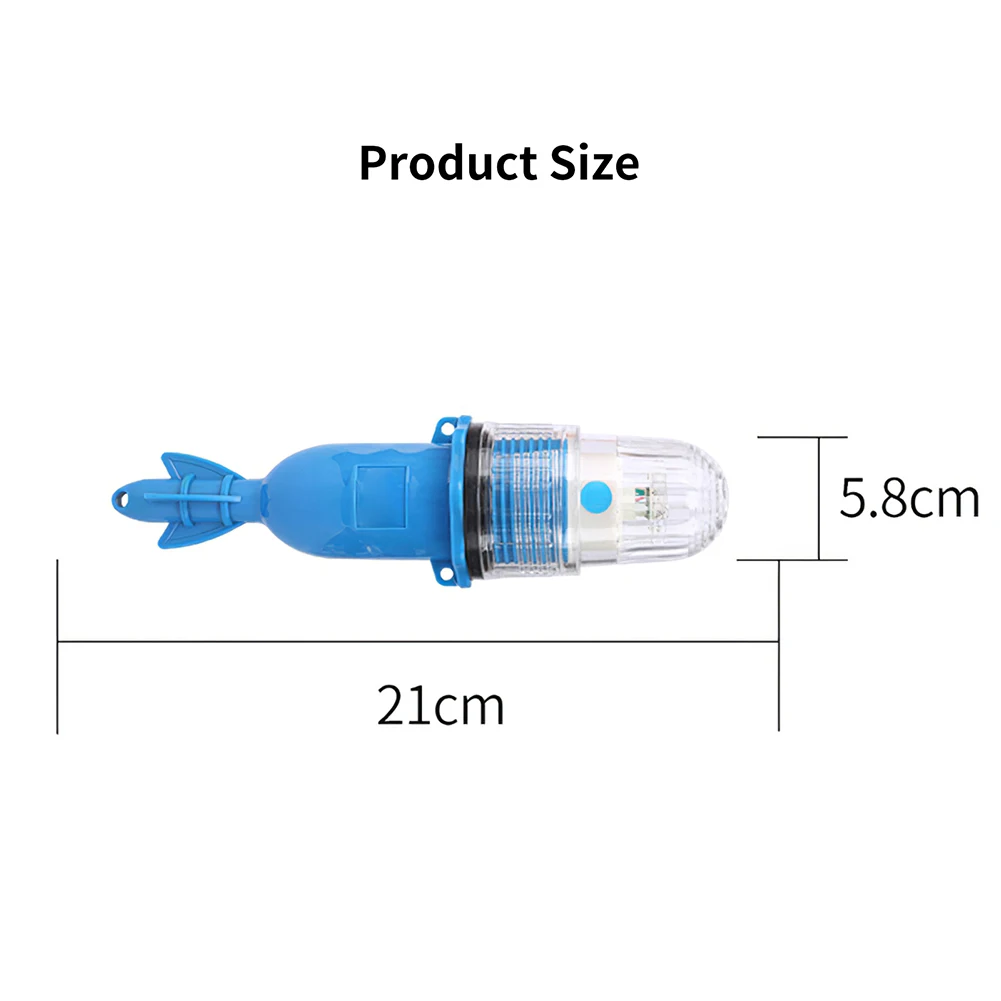 

Mini Fishing Lure Light Portable LED Deep Drop Underwater Fishing Squid Fishing Bait Luminous Lure for Attracting Fish Fishing
