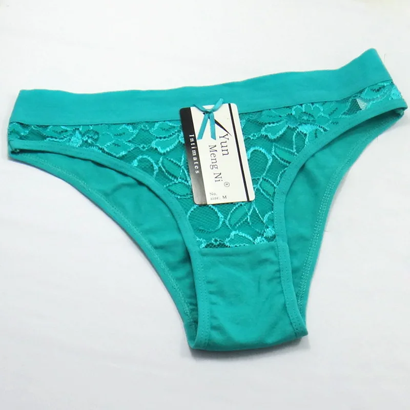 

6 Pcs/Lot New Fashion 2020 Culotte Femme Lace See Through Cotton Panties Sexy Underwear Women Briefs Bragas Mujer Low Waist