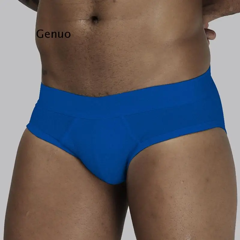 

Men Underwear Briefs Cotton Male Pants Breathable Comfortable Underpants U Pouch Soft Low Waist Sexy Bikini
