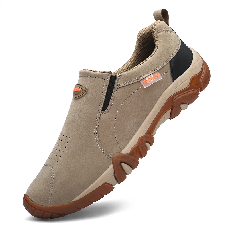 

2021 new High Quality Brand Men Shoes Leather Loafers Shoes Breathable Spring Autumn Casual Shoes Outdoor Non Slip Men Sneakers