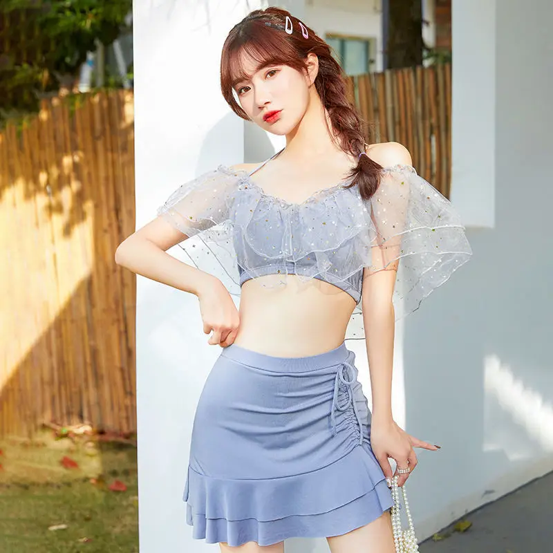 Женский комплект бикини милое розовое Сетчатое в стиле пэчворк раздельный