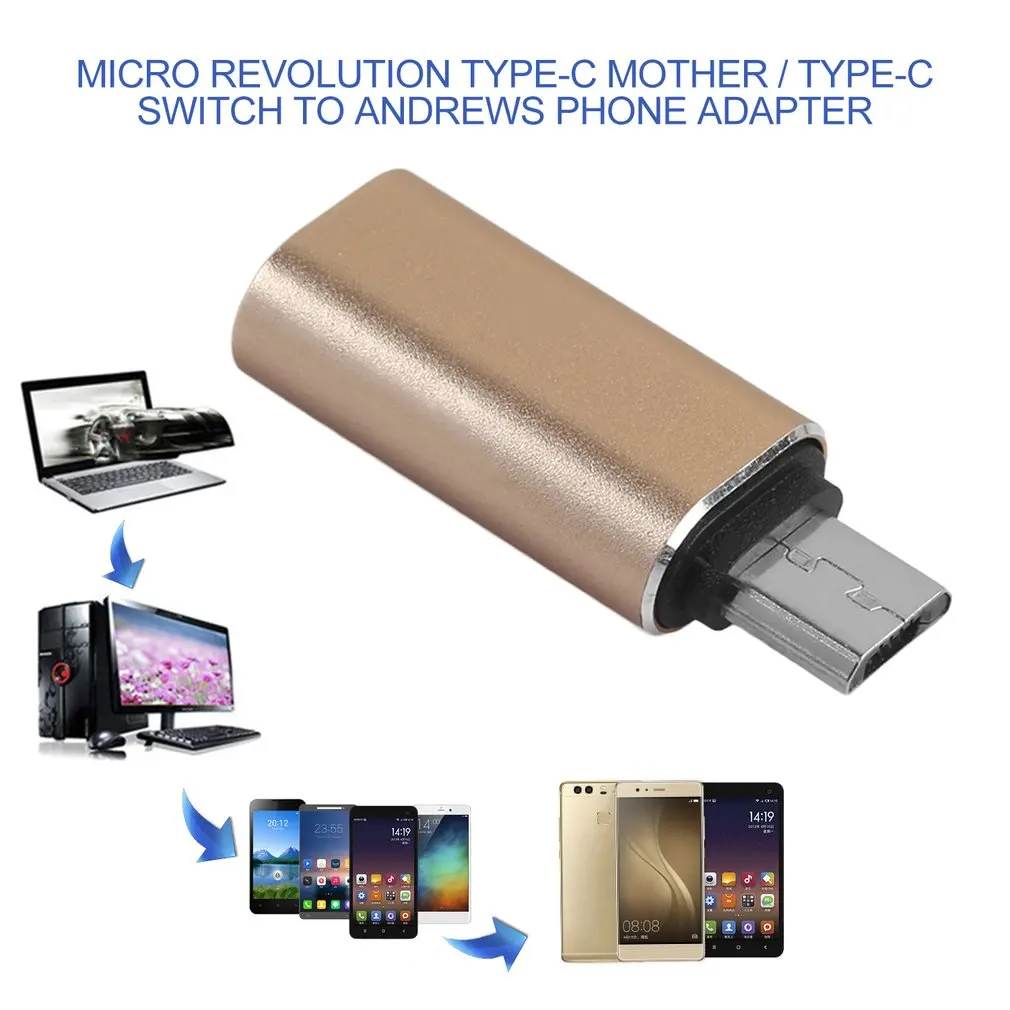 USB Type C штекер Micro-USB Женский USB-C кабель адаптер сильная передача Type-c конвертер для