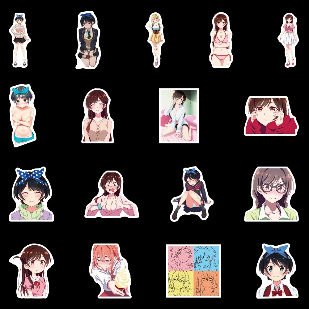 

10/50Pcs/Pack Rent girlfriend Graffiti Stickers Anime Stickers For Motorcycle Luggage Laptop Bicycle Skateboard Pegatinas
