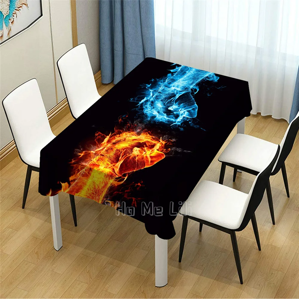 

Abstract Cool Fist Design Rectangle Tablecloth For Dinner Table Decor