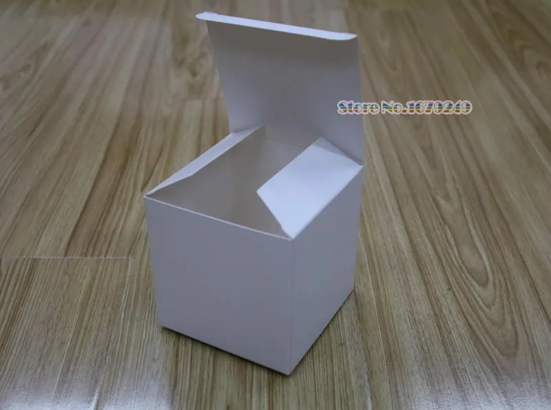 200 шт. белый Бумага складной Коробки маленький ручной работы DIY подарочная