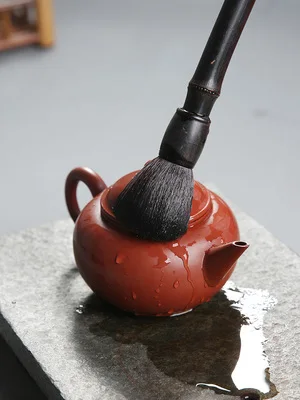 Фиолетовый бамбуковый корень карбонизированная чайная щетка YangHuBi аксессуары