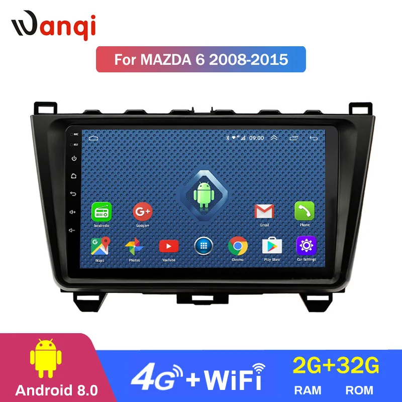 4G Lte All Netcom Android 9 1 автомобильное радио GPS навигация для Mazda 6 Rui Wing 2008 2015