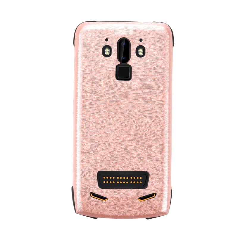Rose gold Деревянный зернистый чехол для телефона из искусственной кожи Для Doogee S90 Мягкий Силиконовый Чехол Для Doogee S90 защитный чехол - Цвет: Rose gold
