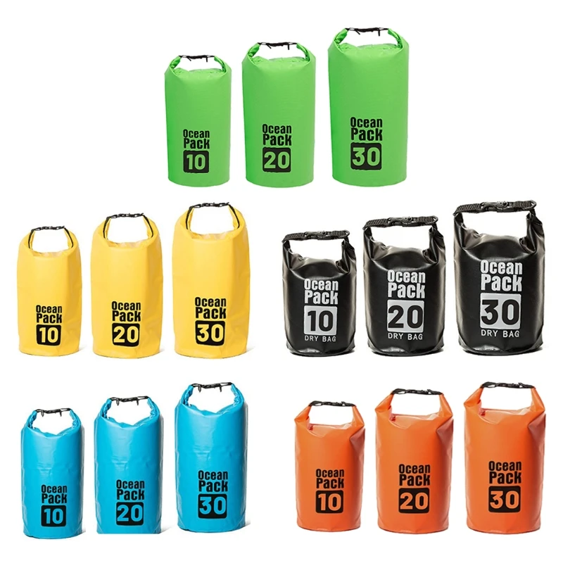 

T4MF Environmental Protection PVC Material Waterproof Bucket Bag Sports Outdoor Diving Swimming Bag Seaside Supplies