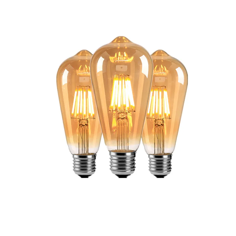 2200K Retro = 50W E27 LED Filament Edison Lampe gold EPOCA ST64-8W Vintage 