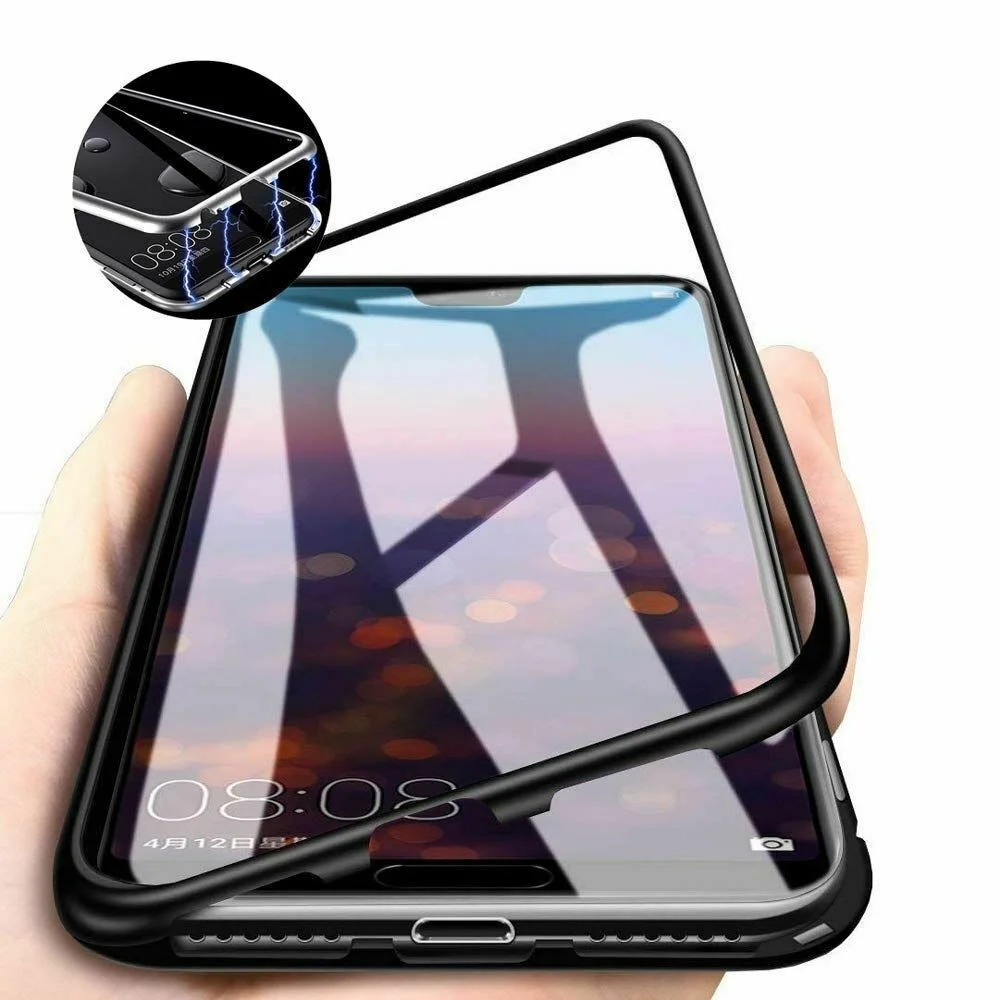 

coque magnetique protection arriere verre trempe S9/S10/PLUS/S8/NOTE 8 9