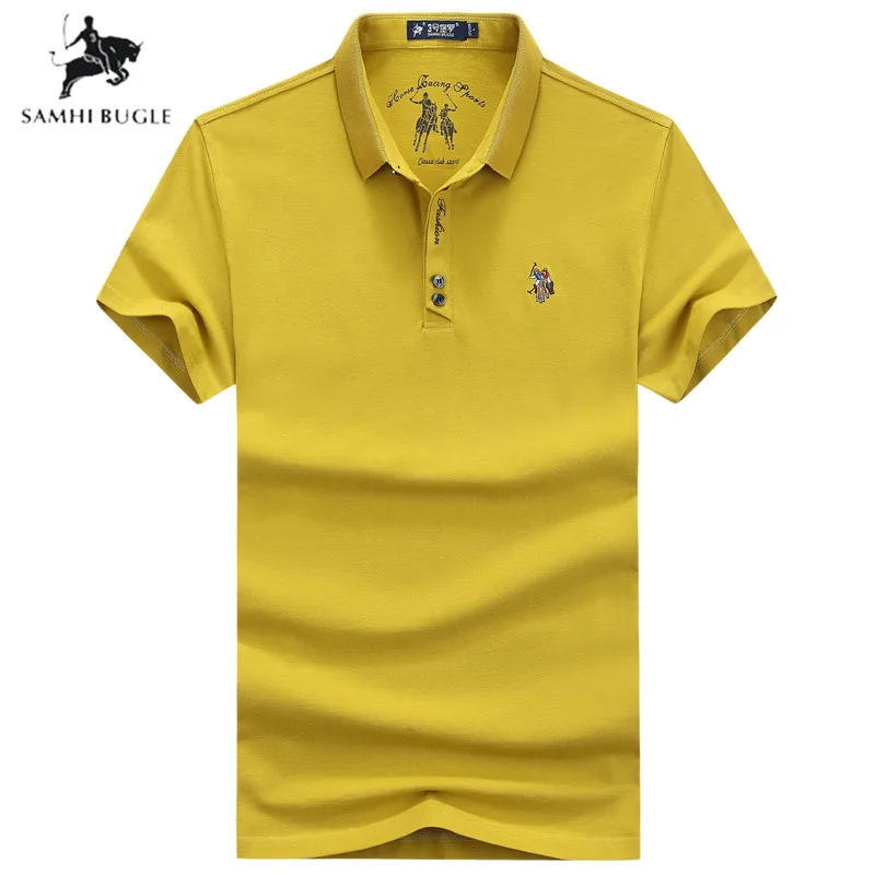 Высококачественная хлопковая рубашка поло Мужская модная летняя дышащая Para Hombre