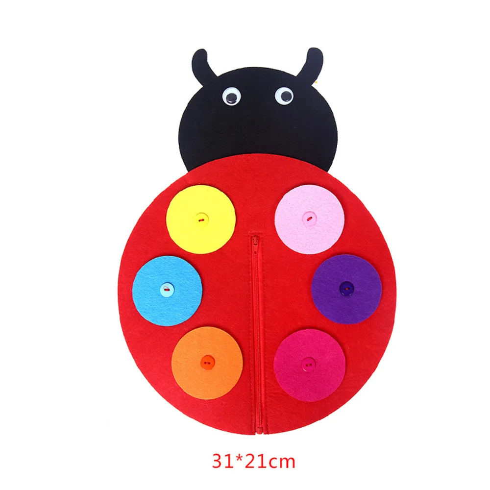 Нетканые кнопки Детские развивающие игрушки на молнии Обучающие для детского