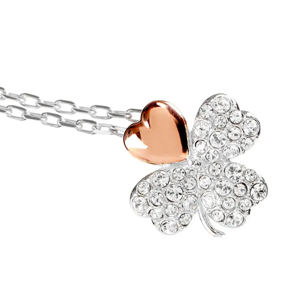 Высококачественное женское ожерелье SWA с хрустальной травой на удачу цепочка