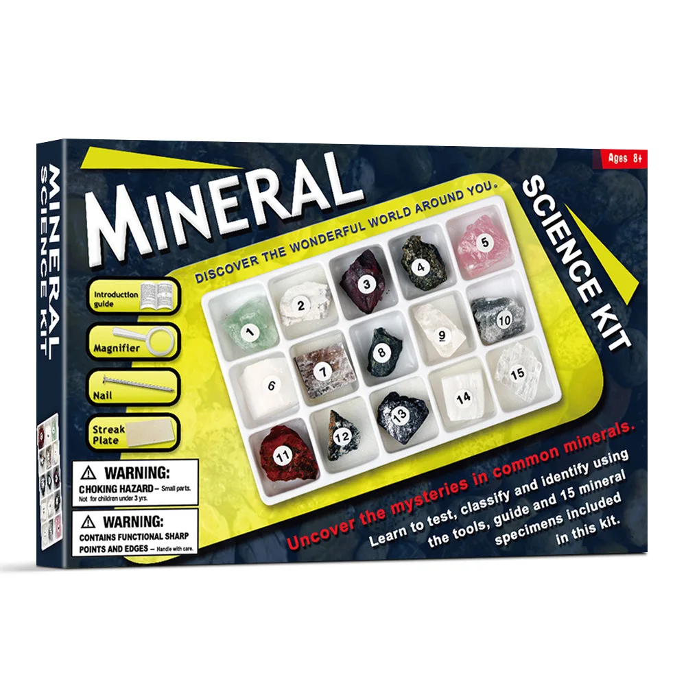 

IWow Cross-Border Mineral Specimen Geology Teaching Aids Ore Crystal Igneous Sedimentary Rock Metamorphite Minerals