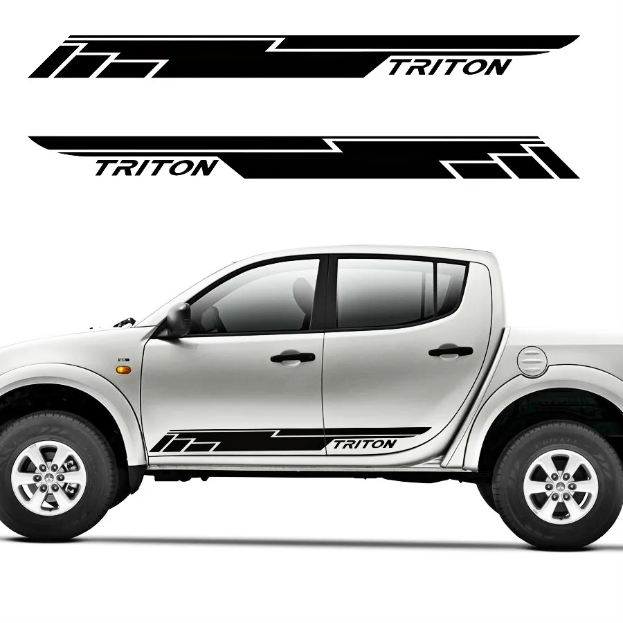 Стикеры и наклейки для автомобиля 2 шт. прикольные виниловые гонок на двери mitsubishi