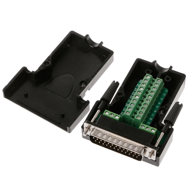 DB25 наружный/гнездовой винт 25 контактный штекер Клемма Бесконтактный разъем