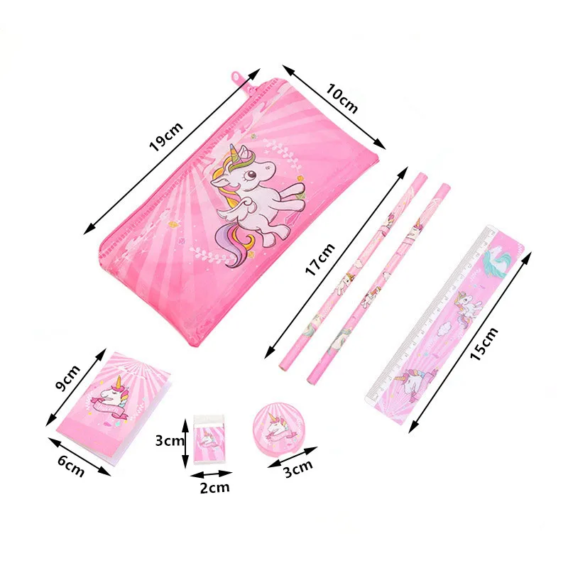Мультяшный единорог чехол для карандашей девочек искусственная ручка сумка с