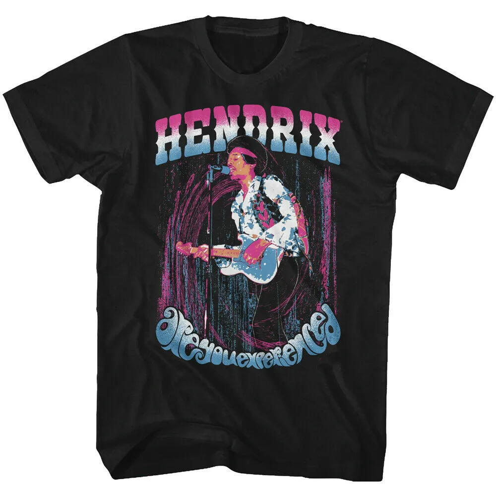 Jimi Hendrix игра на гитаре вы опытный взрослый Футболка рок музыка | Мужская одежда
