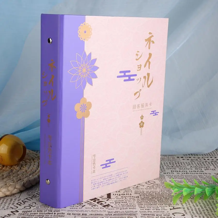 Профессиональный Гель-лак для ногтей цветной дисплей книга модель лак стенд с