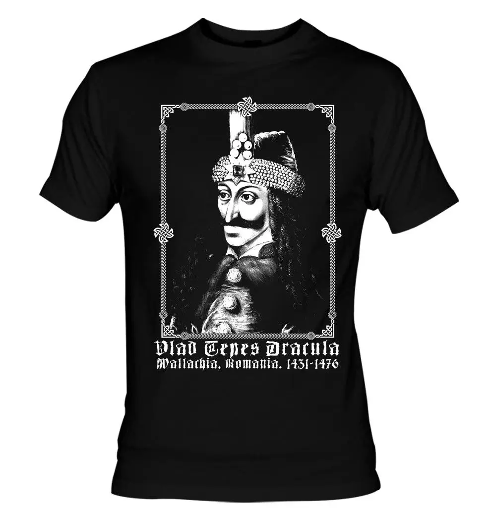 Футболка для отдыха Weird Vlad Tepes 1431 1476 Dracula Bathory Хэллоуин готический Nu Goth вампир