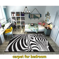 carpet in the zebra bedroom decoration bedside table floor lounge large area sofa rugs carpet modern home living room decor mat