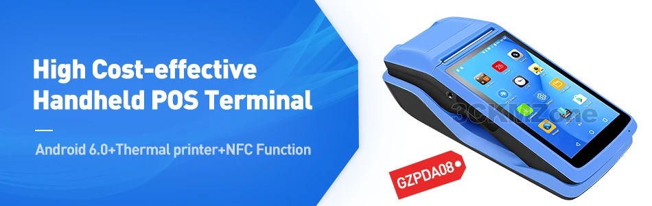 Android 6,0 NFC PDA POS чековый Bluetooth принтер PDA термальный принтер 58 мм ручной pos-терминал wifi Bluetooth 3g PDA