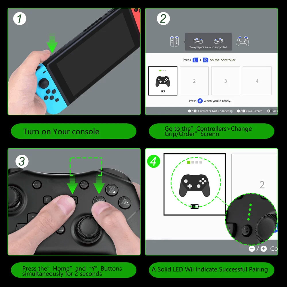 Беспроводной переключатель Pro контроллер для Nintendo поддерживает гироскоп оси