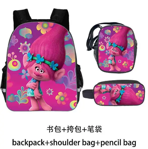 16 дюймовый мультяшный рюкзак с троллями для девочек подростков аниме Диппер ТВ