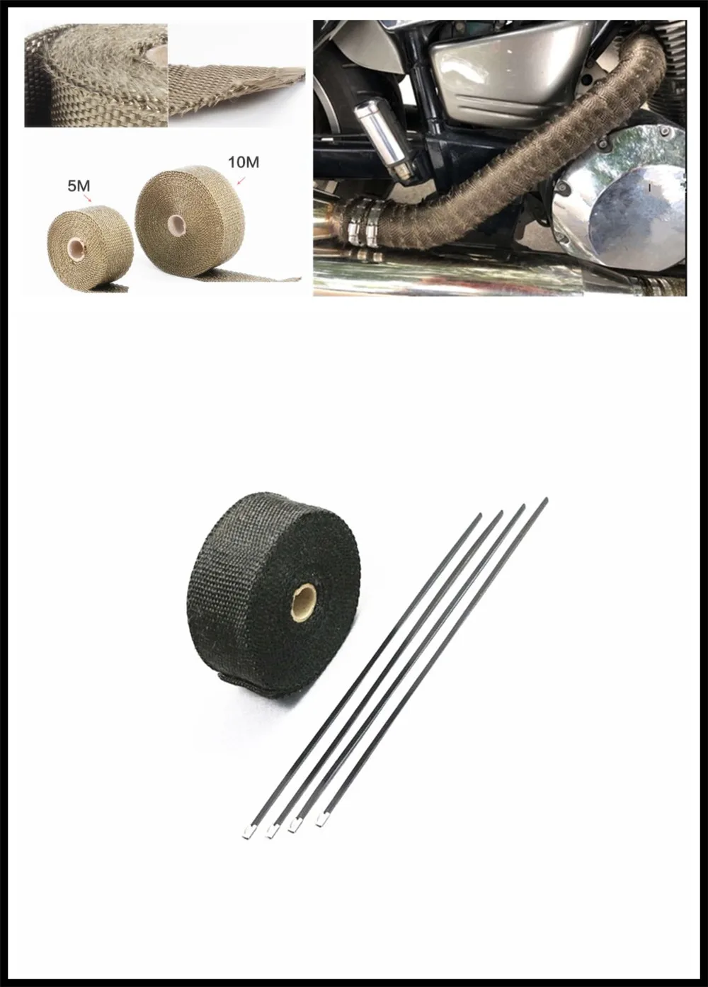 Мотоциклетная выхлопная крышка Защитная с банановой тканью Модифицированная