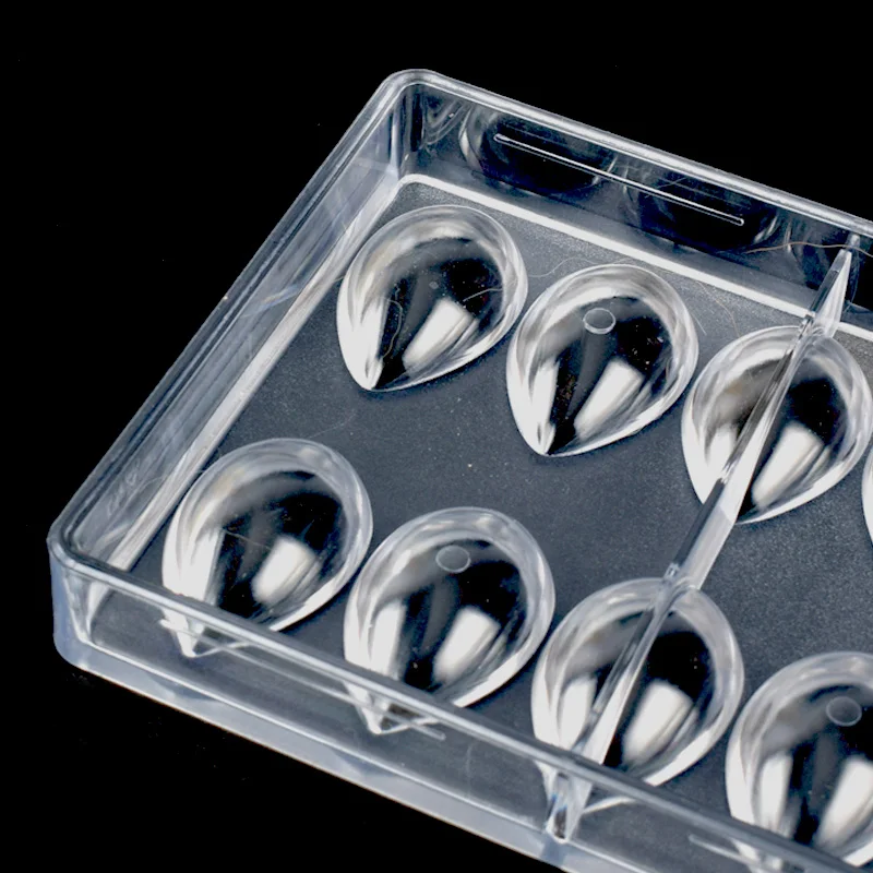 Лотос 3D шоколадная форма в форме оливы Пластиковая для шоколада конфеты формы