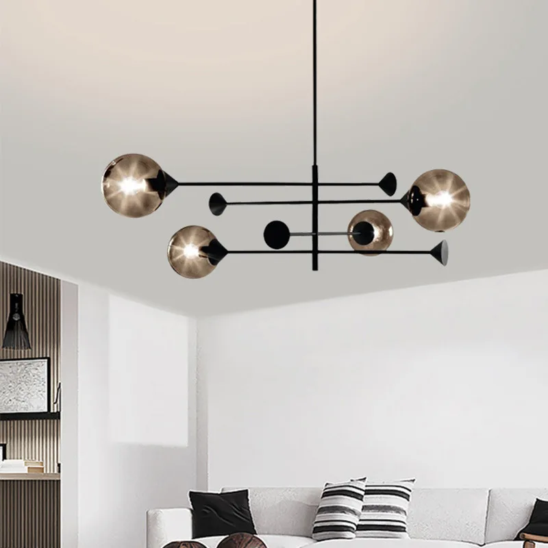 

led stone hanging lamp luminaire suspendu e27 pendant light lumiere kitchen dining bar living room pendant light