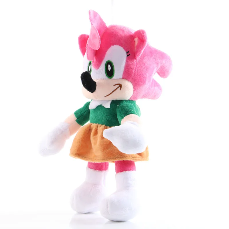 6 unids/lote 28cm mu&ntilde;eco de peluche Sonic juguetes sombra mu&ntilde;eco de peluche Sonic, mu&ntilde;eca de peluche de juguete de puercoesp&iacute;n dormitorio Casa decor ni&ntilde;os regalos-4