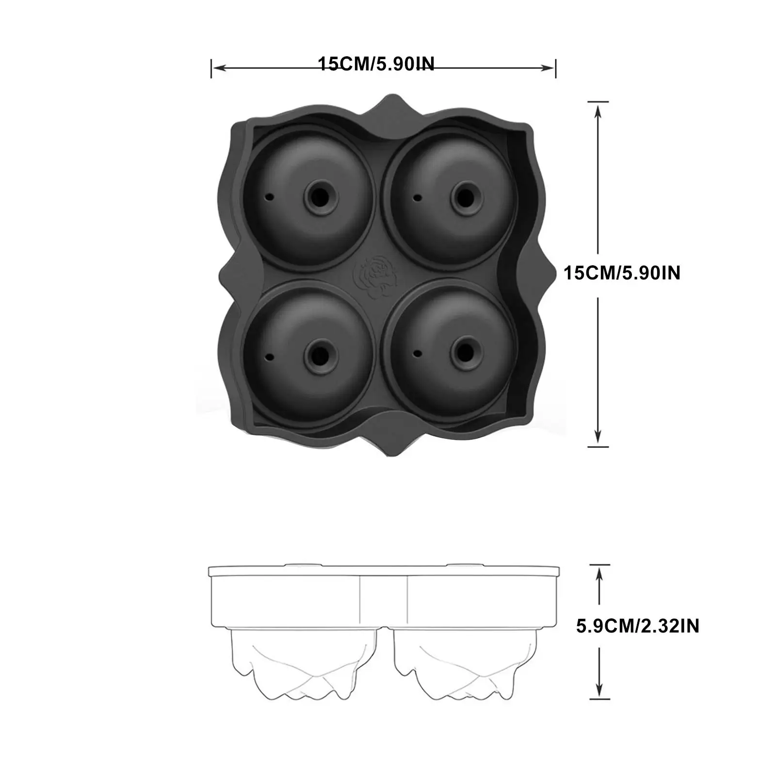 

Ice Cube Maker DIY Creative Silica Gel Rose Shape Tray Mold Home Bar Party Cool Whiskey Wine Ice Cream Bar Tool