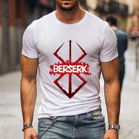 mens berserk printed t shirt man casual tees women oversized tshirts short sleeve hip hop streetwear male clothing tops tees