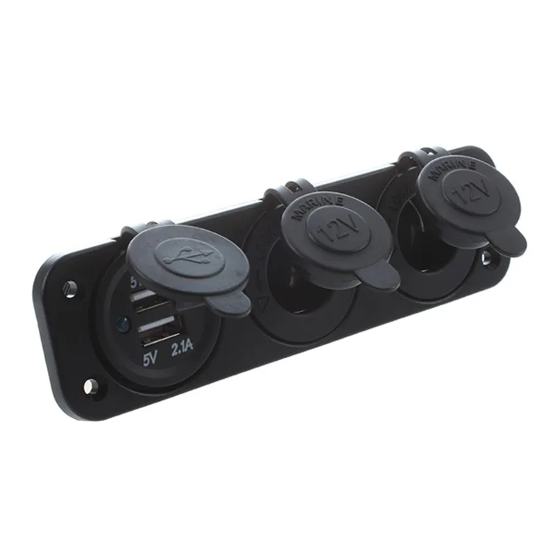 HTHL-12V Dual Car Cigarette Lighter Socket Splitter 2 USB Port Power Charger Adapter | Обустройство дома