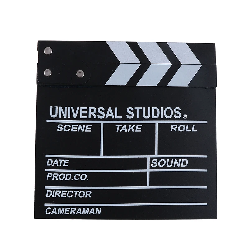 1PC 20x20cm Director Video Acrylic Clapboard Dry Erase TV Film Movie Clapper Board Slate with Color Sticks images - 6