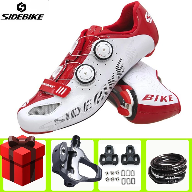 

SIDEBIKE Road Cycling Shoes Sapatilha Ciclismo Carbon Fiber Bike Bicycle Professional Competition Ultralight Men Sneakers Women
